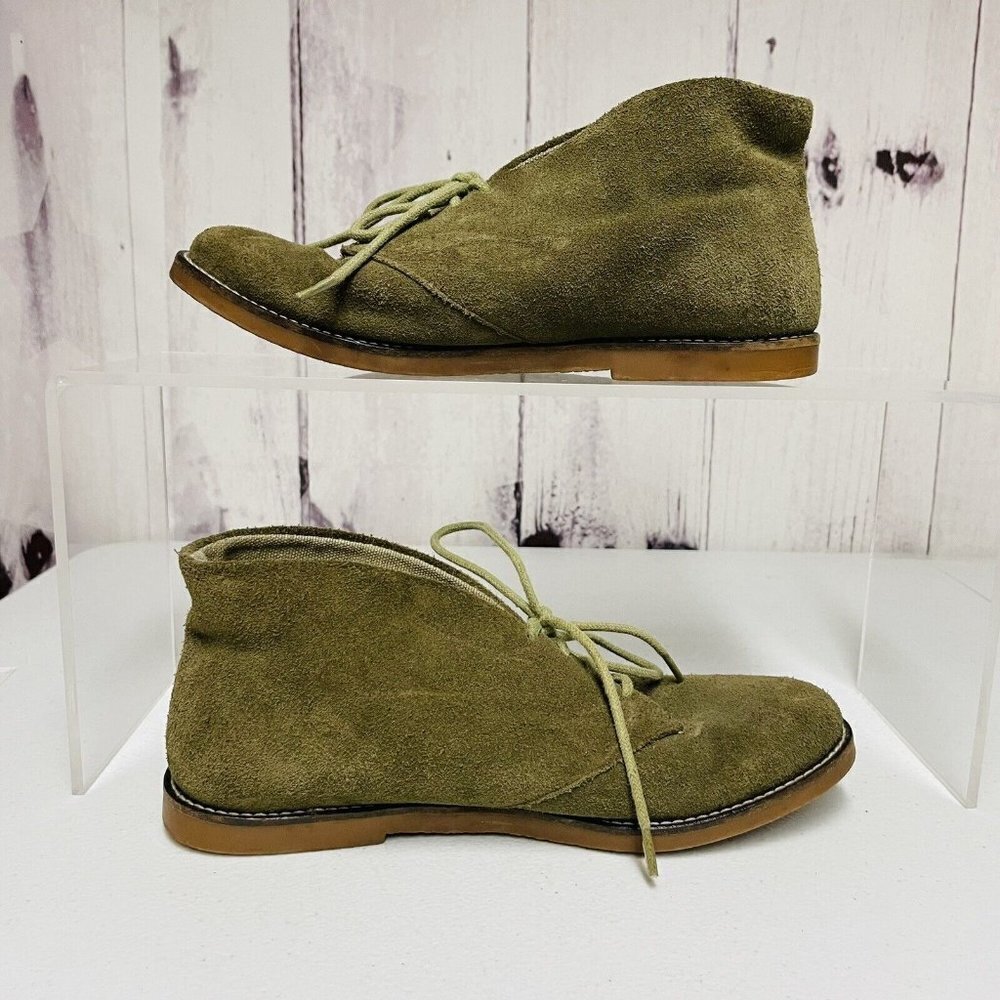 Very Volatile Ankle Boots Booties Womens Size 6 Green Tie